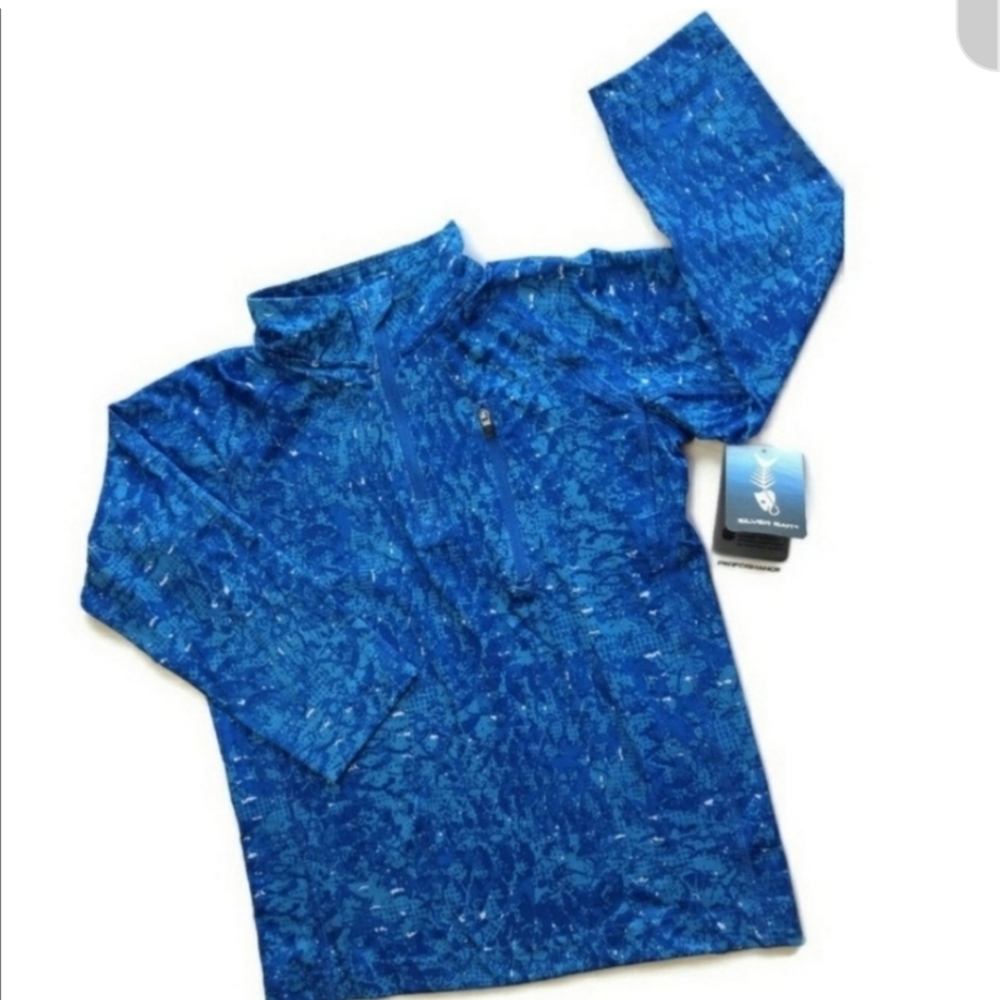 NWT Silver Bait Long Sleeve Pullover 1/4 Zip